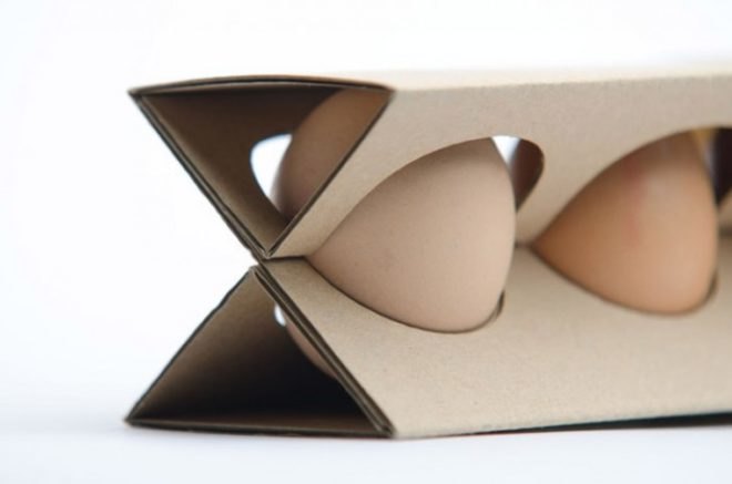 Otília Erdélyi, egg carton, cardboard design, envrionmentally friendly design, Moholy-Nagy University, simple design, redesign, egg box, cardboard egg box