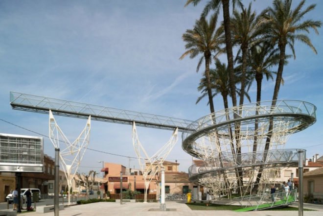 El Mirador de la Palmera, Joaquín Alvado Bañón, Variation Guggenheim 3, Daya Vieja, Spain, palm trees