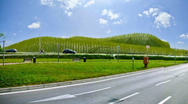 Emotioning Topography, Solar Parking Canopy, green parking structures, solar parking structures, solar powere parking structure, biomimicry, green architecture, disguincio & co