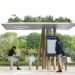 Escale Numérique, Mathieu Lehanneur, jcdecaux, paris, wifi station, green roof, digital break, internet station