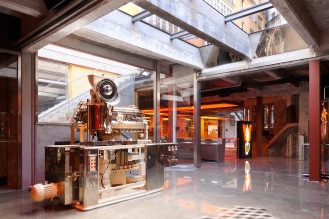 Jean Nouvel, Fabrica Moritz, Moritz Brewery, green renovation, green design, sustainable design, eco-design, skylights, subterranean, museum, history, Spain, Barcelona