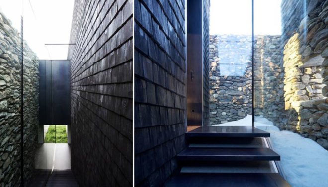 Bergmeister Wolf Architects, farm homes, italian homes, adaptive reuse, historic preservation architecture, stone architecture, green roof, charred wood construction