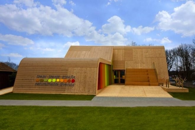 Pulgon Diseño, Spain, pavilion, Floriade 2012, Venlo, The Netherlands, Cradle to Cradle, C2C, design, green design, botanical, recycled materials, eco-design, sustainable design, horticultural expo, timber, flora