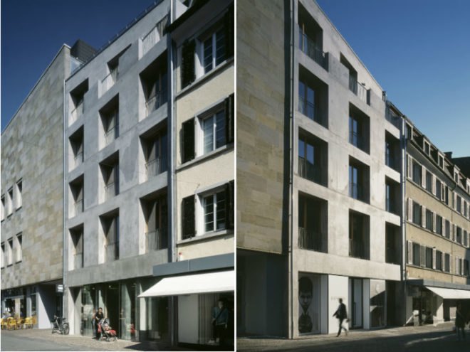 H27D, Kraus Schoenberg Architects, konstanz, germany, urban infill, lightweight concrete, solar passive design