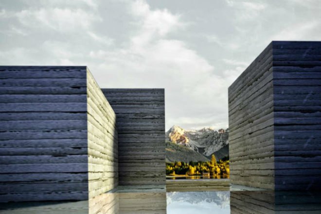 HOUS.E+, house plus, self sufficient house, Polifactory, rammed earth, net plus house, eco home concept