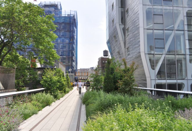 High Line Park, Friends of the High Line, New York City Parks, Elevated Train Tracks, Adaptive Reuse Project, Elevated Garden