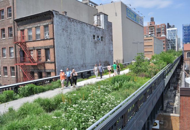 High Line Park, Friends of the High Line, New York City Parks, Elevated Train Tracks, Adaptive Reuse Project, Elevated Garden