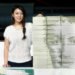 Art, Recycled Materials, Hong Yi, Red, Mark Zuckerberg, Facebook, books sculpture,