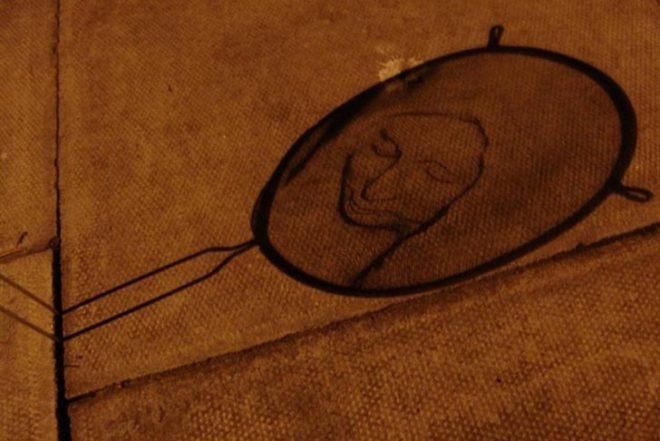 Isaac Cordal, Cement Bleak, spanish art, urban installations, cooking strainer, standard materials, art, public art