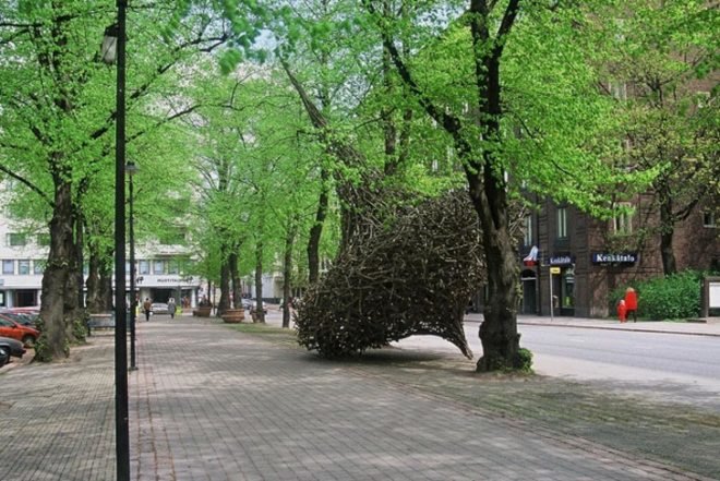 Jaakko Pernu, finland, Oulu, willow, public sculptures, biodegradable materials, temporary, branches, Botanical, Green Materials, Urban design, Recycling / Compost, Landscape Architecture