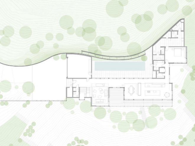 Kentfield Hillside Residence, Turnbull Griffin Haesloop, green roof, green home, eco home, living roof, sustainable home, bay area