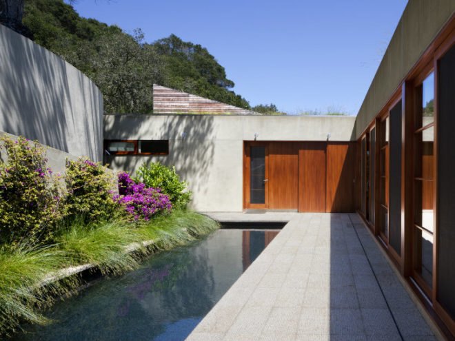 Kentfield Hillside Residence, Turnbull Griffin Haesloop, green roof, green home, eco home, living roof, sustainable home, bay area