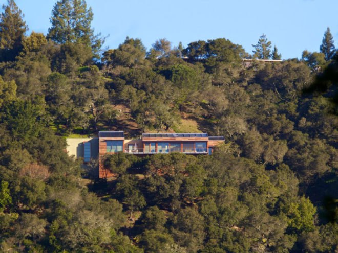Kentfield Hillside Residence, Turnbull Griffin Haesloop, green roof, green home, eco home, living roof, sustainable home, bay area