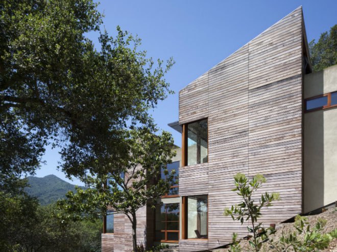 Kentfield Hillside Residence, Turnbull Griffin Haesloop, green roof, green home, eco home, living roof, sustainable home, bay area
