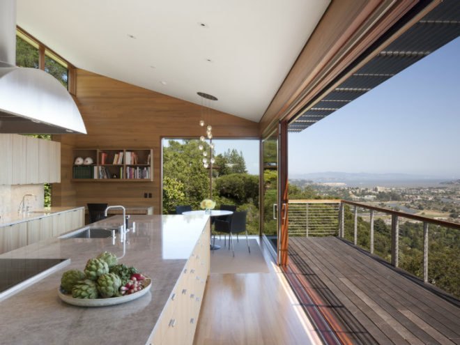 Kentfield Hillside Residence, Turnbull Griffin Haesloop, green roof, green home, eco home, living roof, sustainable home, bay area