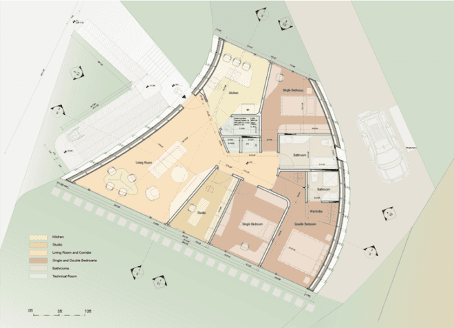 green design, sustainable design, eco-design, OS+A, Living Aleutian Home, daylighting, wind power, solar power,