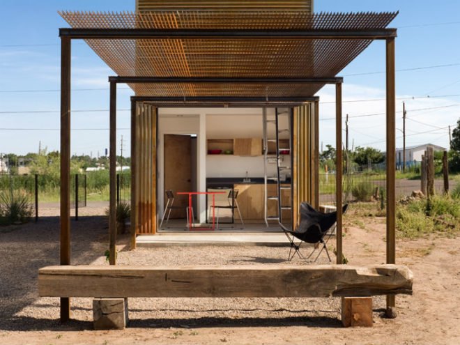 Marfa 10x10, Candid Rogers Architect, marfa, tiny house, micro house, small space living,
