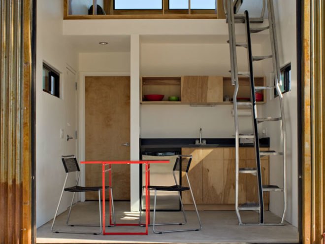 Marfa 10x10, Candid Rogers Architect, marfa, tiny house, micro house, small space living,