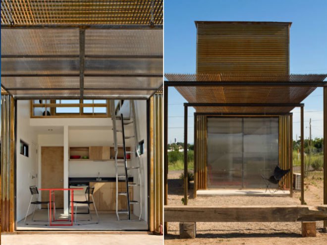 Marfa 10x10, Candid Rogers Architect, marfa, tiny house, micro house, small space living,