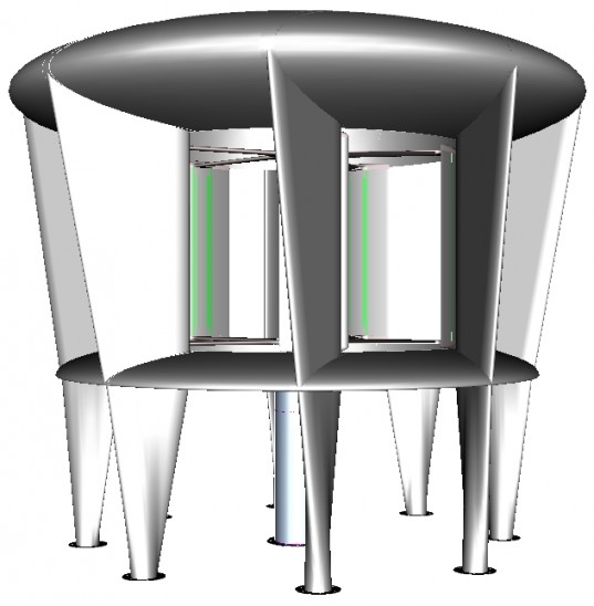 McCamley vertical axis wind turbine, wind turbine, wind power, wind energy, vertical axis turbine, McCamley, urban wind farm, McCamley MT01 Mk2 vertical-axis wind turbine, keele university, renewable energy