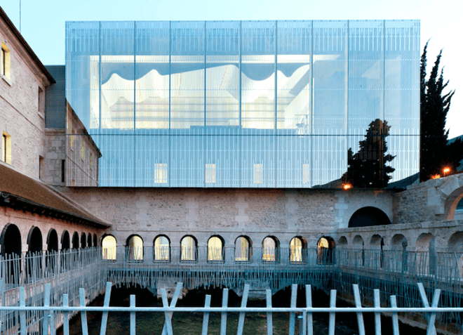 France, Normany, Louviers Music School, glazing, green renovation, green design, 17th century building, sustainable design, eco-design, landscape rehabilitation, renovation, convent