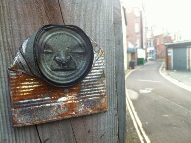 green design, eco design, sustainable design, My Dog Sighs, Recycled cans, street art, FreeArtFriday, eco-art, found art