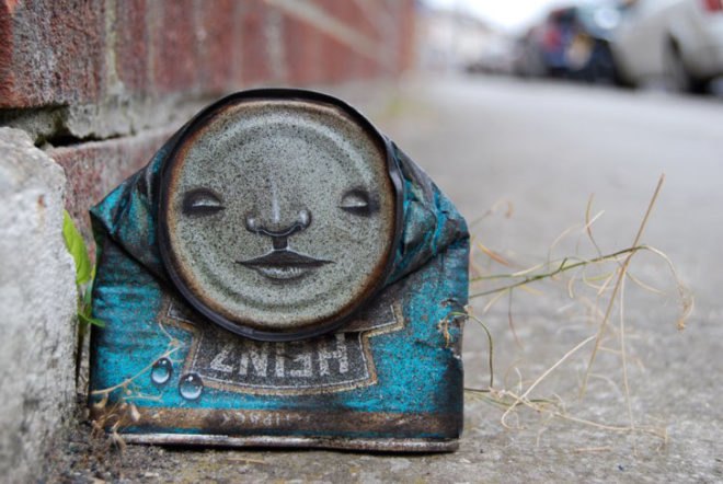 green design, eco design, sustainable design, My Dog Sighs, Recycled cans, street art, FreeArtFriday, eco-art, found art
