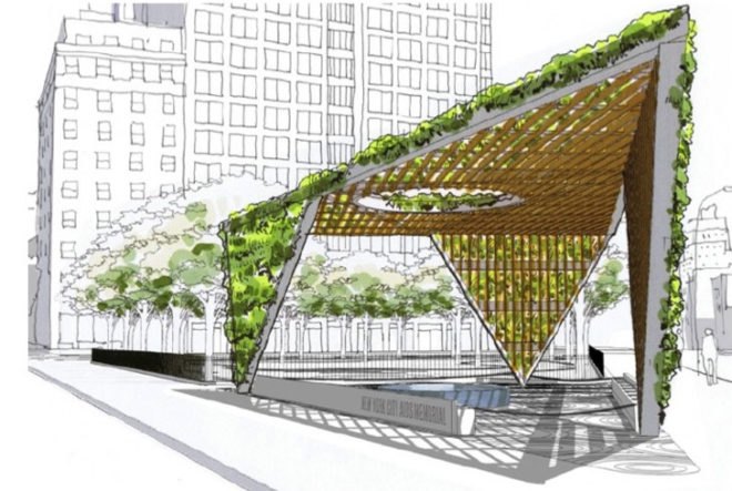 aids memorial park nyc, aids memorial, aids memorial new york, nyc aids memorial, studio a+i, new york news, new york design, new york architecture, green design, eco design, sustainable design, green architecture, eco architecture, sustainable architecture, green nyc, green building nyc, drawing, green memorial nyc, trellis, nyc trellis, st. vincents hospital
