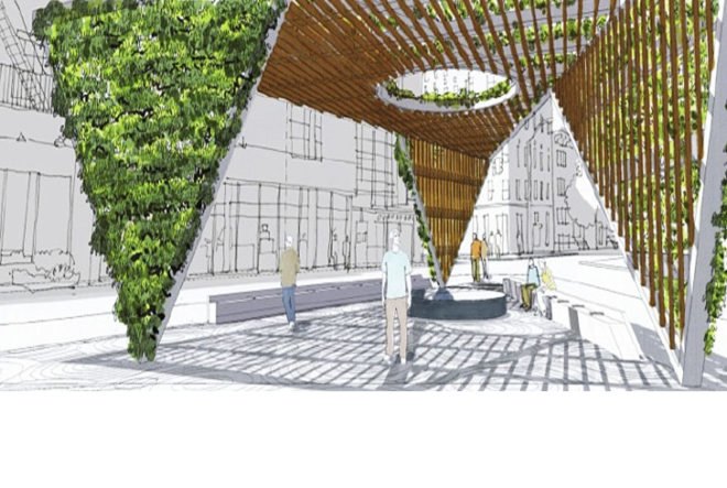 aids memorial park nyc, aids memorial, aids memorial new york, nyc aids memorial, studio a+i, new york news, new york design, new york architecture, green design, eco design, sustainable design, green architecture, eco architecture, sustainable architecture, green nyc, green building nyc, drawing, green memorial nyc, trellis, nyc trellis, st. vincents hospital
