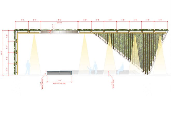aids memorial park nyc, aids memorial, aids memorial new york, nyc aids memorial, studio a+i, new york news, new york design, new york architecture, green design, eco design, sustainable design, green architecture, eco architecture, sustainable architecture, green nyc, green building nyc, section drawing, green memorial nyc, trellis, nyc trellis, st. vincents hospital