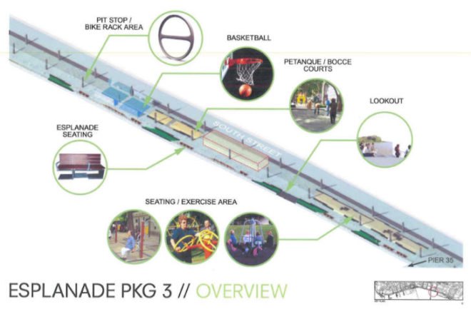 Pier 35, EcoPark, SHoP Architects, east river waterfront esplanade, landscape architecture, urban green space