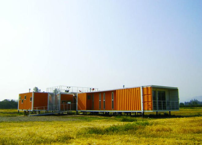 Project ARQtainer's House Liray, Project ARQtainer, House Liray, earthquake proof architecture, shipping container architecture, prefab architecture, green design, shipping container design, shipping container homes