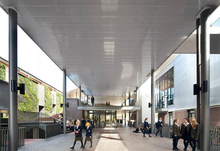 Ravenswood School for Girls, Sydney, BVN Architecture, daylighting, double skinned facade, high performance facade, eco school
