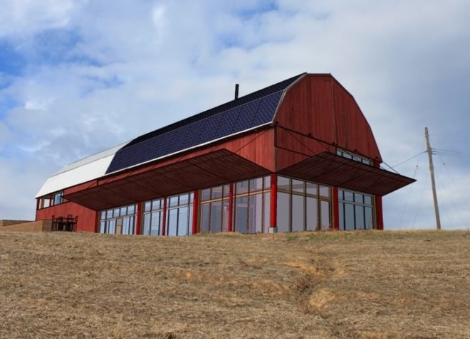 Re-barn, Autotroph, Tobacco Barns, adaptive re-use, solar power, green design, sustainable design, eco-design, Maryland, photovoltaic panels, green renovation, sustainable development