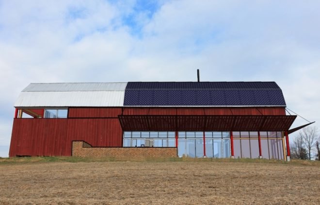 Re-barn, Autotroph, Tobacco Barns, adaptive re-use, solar power, green design, sustainable design, eco-design, Maryland, photovoltaic panels, green renovation, sustainable development