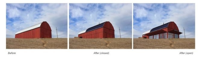 Re-barn, Autotroph, Tobacco Barns, adaptive re-use, solar power, green design, sustainable design, eco-design, Maryland, photovoltaic panels, green renovation, sustainable development