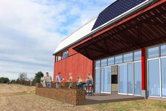 Re-barn, Autotroph, Tobacco Barns, adaptive re-use, solar power, green design, sustainable design, eco-design, Maryland, photovoltaic panels, green renovation, sustainable development