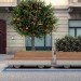Matteo Cibic, Tree Trolley, Tree Trolley and Bench, Urban design, parking space parkelts, parkets, urban greening, greening spaces in the city, greening cities