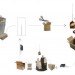 Scraplights, Graypants, scrap lights, recycled cardboard, recycled cardboard lights, green lighting