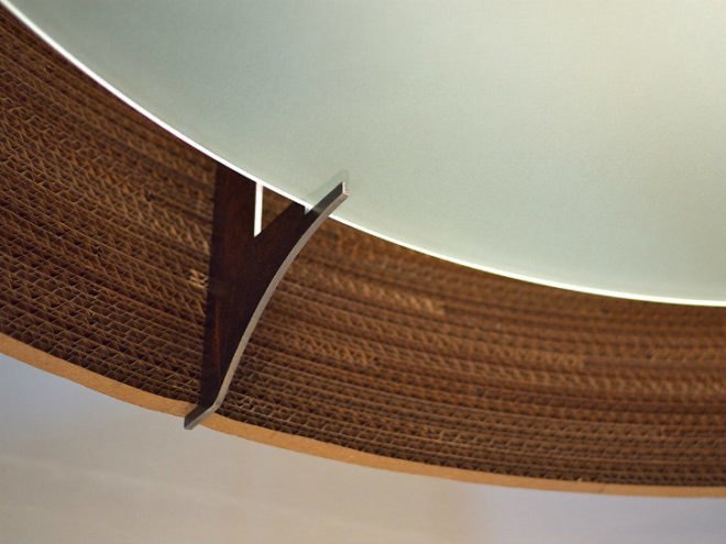 Scraplights, Graypants, scrap lights, recycled cardboard, recycled cardboard lights, green lighting