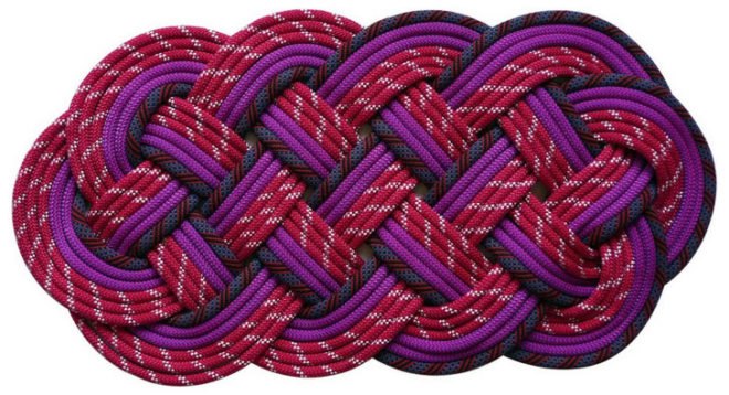SerpentSea Rugs, Sophie Aschauer, marine rope, recycled materials, green interiors, sustainable design, green design, sustainable furniture, green textiles, sailing knot rug, nautical housewares