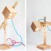 Shigeki Yamamoto, playful lamp, wooden lamp, customizable, Spiellampe, humorous design, DIY, Interactive Objects, Green Lighting