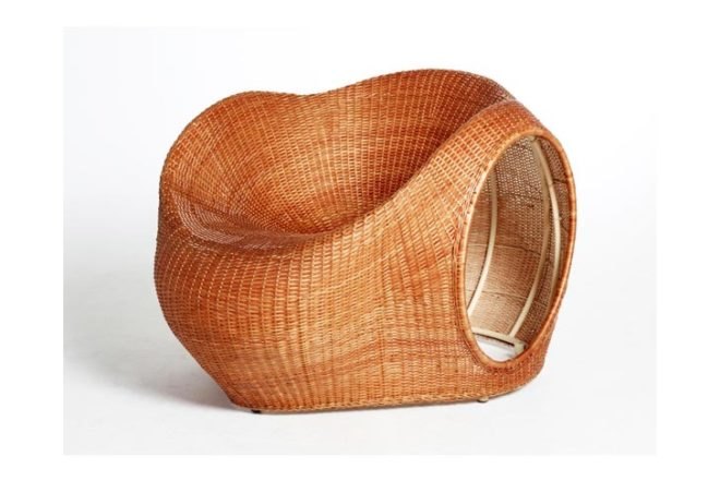 Botanical, green furniture, Green Materials, Studio Eggpicnic, mimbre, wicker, amalia seat, organic lines, curvaceous, Chimbarongo, chile