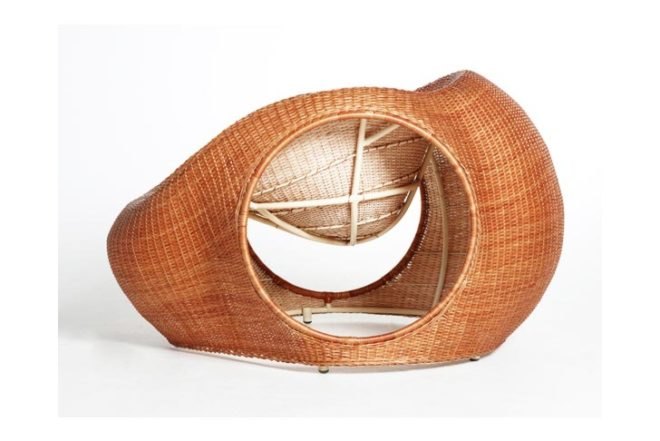 Botanical, green furniture, Green Materials, Studio Eggpicnic, mimbre, wicker, amalia seat, organic lines, curvaceous, Chimbarongo, chile