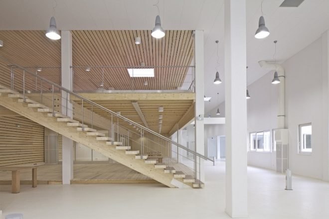 Dijon, France, Teletech, MVRDV, adaptive reuse, green renovation, daylighting, skylights, green design, sustainable design, eco-design, call center