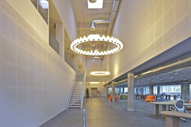 Dijon, France, Teletech, MVRDV, adaptive reuse, green renovation, daylighting, skylights, green design, sustainable design, eco-design, call center