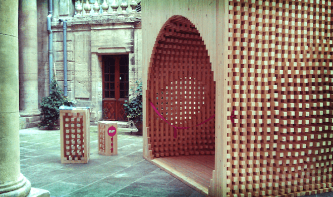 Atelier Vecteur, Festival of Lively Architecture, timber, pavilion, temporary architecture, green design, sustainable design, eco-design, Montepellier, natural materials