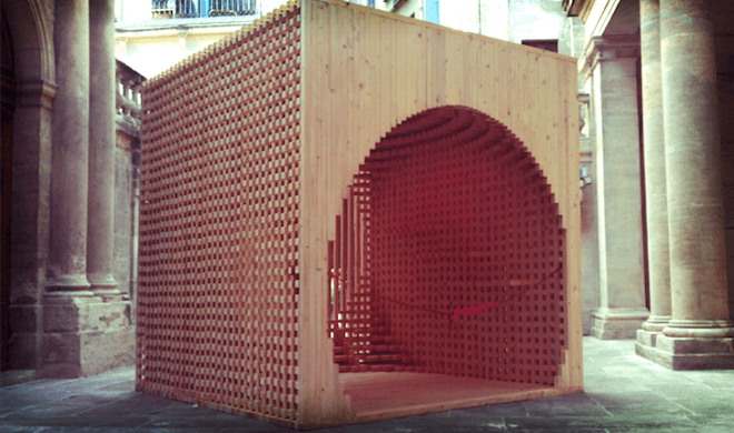 Atelier Vecteur, Festival of Lively Architecture, timber, pavilion, temporary architecture, green design, sustainable design, eco-design, Montepellier, natural materials