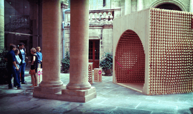 Atelier Vecteur, Festival of Lively Architecture, timber, pavilion, temporary architecture, green design, sustainable design, eco-design, Montepellier, natural materials