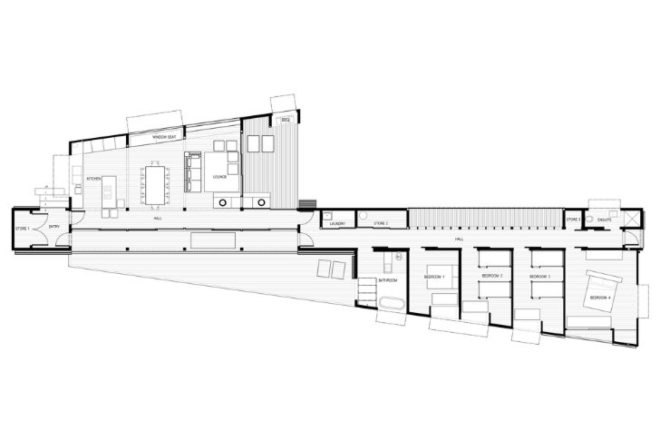 Tutukaka House, Crosson Clarke Carnachan, vacation home, beach home, eco home, daylighting, moveable shutters, new zealand